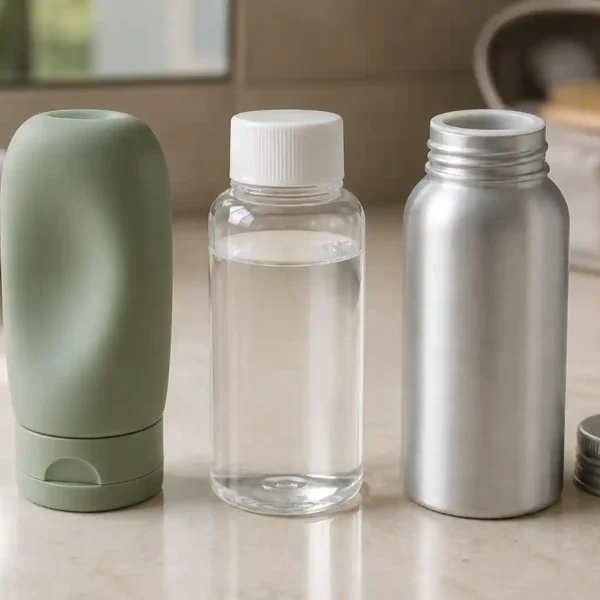 Silicone vs Plastic vs Aluminum Travel Bottles