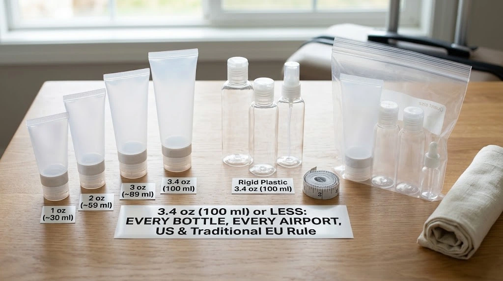 Travel Bottle Sizes