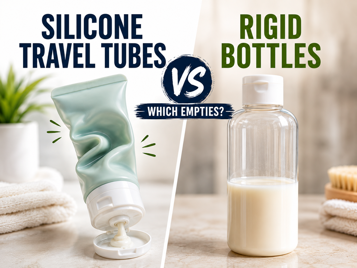 Silicone Travel Tubes vs Rigid Bottles
