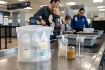 airport security kids travel liquids
